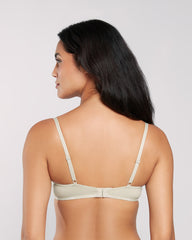 La Senza Trendy Cotton Plunge Bra Beige / 34B