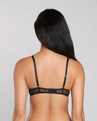 La Senza Sexy Gel Padding Plunge Bra BLACK / 34B