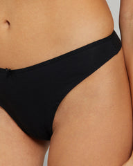 LA SENZA V WAIST TRENDY ULTRASOFT BLACK THONG Black / S