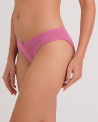 Us Bikini Vwaist Rib W Bow PG50 / MED