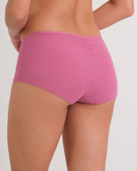 Us Boyshort Vwaist Rib W Bow PG50 / MED