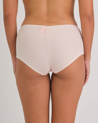 Us Boyshort Vwaist Rib W Bow 2X7D / MED