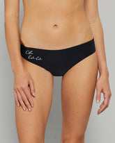 LA SENZA GRAPHIC PRINT NO SHOW BLACK THONG Black / S
