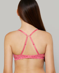 LA SENZA LACE TRENDY PINK BRA 48RF / 34B
