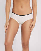 La Senza Ribbed Ultrasoft Hipster Panty White/Black / M