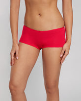 La Senza Ribbed Ultrasoft Boyshort Panty Red / M