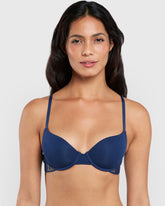 La Senza Trendy Lightly Lined Demi Bra BLUE / 34B