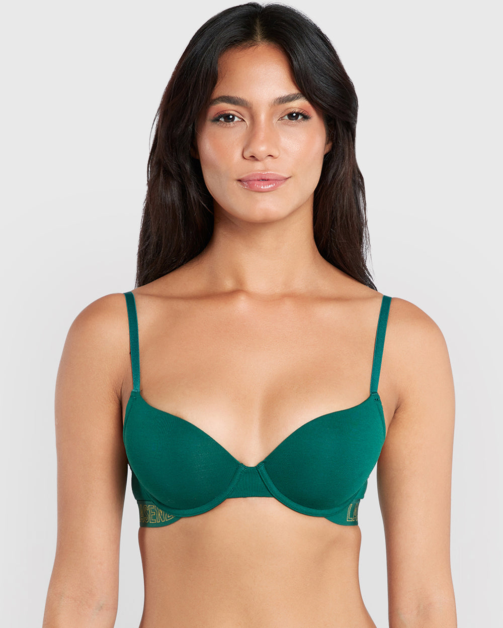 La Senza Cotton Trendy Demi Bra GREEN / 34B