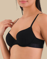 LA SENZA ESSENTIALS DEMI WAFFLE BRA Black / 34B