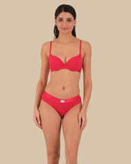 ESSENTIALS LL DEMI- WAFFLE W WIDE BAND Red / 34B