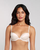 La Senza Micro Sexy Gel Padding Plunge Bra Off White / 34B