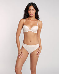 La Senza Micro Sexy Gel Padding Plunge Bra Off White / 34B