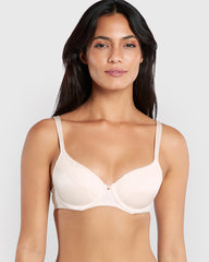 La Senza Micro Sexy Lightly Lined Full Coverage Bra White / 34B
