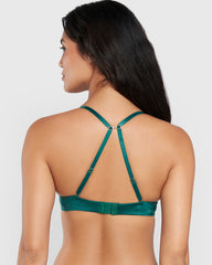La Senza Micro Sexy Double Pushup Plunge Bra Green / 34B
