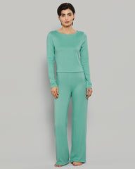 LA SENZA LONG SLEEVE JERSEY WIDE SCOOP NECK CASUAL LOUNGE TOP S0K0 / S