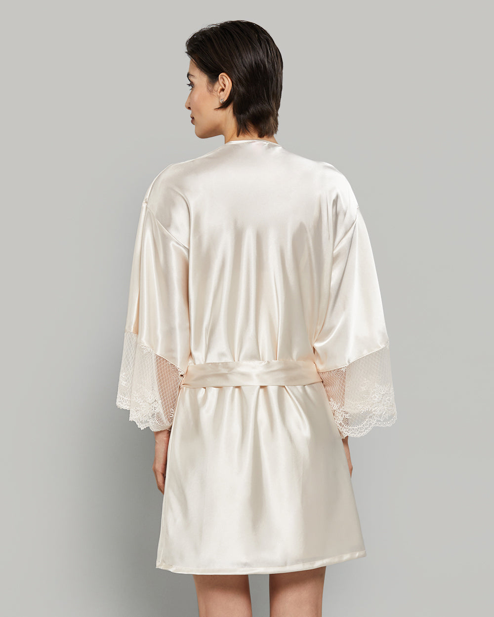 LA SENZA SATIN SEXY ROBE 2PYO / S/M LA SENZA SATIN SEXY ROBE 2PYO / S/M