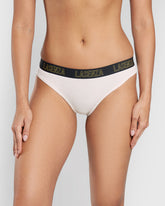 La Senza Cotton Trendy Thong White/Black / M