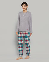 LA SENZA FLUFFLY FLANNEL CASUAL PAJAMA SET H8A1 / S