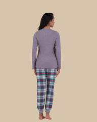 LA SENZA FLUFFLY FLANNEL CASUAL PAJAMA SET H8A1 / S