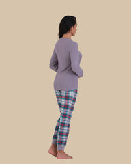 LA SENZA FLUFFLY FLANNEL CASUAL PAJAMA SET H8A1 / S