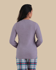 LA SENZA FLUFFLY FLANNEL CASUAL PAJAMA SET H8A1 / S