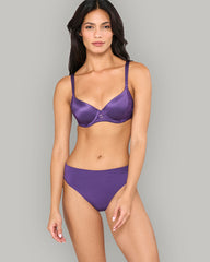 LA SENZA COMFORT MIDRISE THONG PANTIES PURPLE / S
