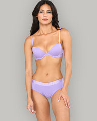 LA SENZA RX THONG KNOCKOUT LOGO LIGHT PURPLE PANTIES PURPLE / S