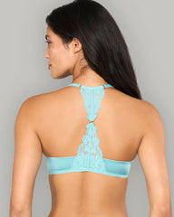 LA SENZA PUSH UP BRA MONTREAL CUPS WITH HOURGLASS BACK BLUE / 34B