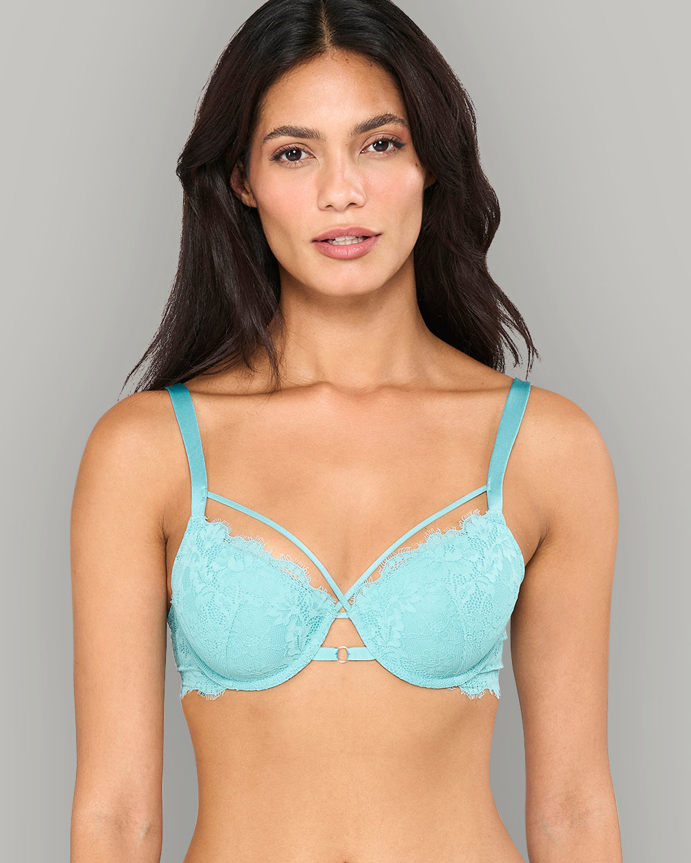STRAPPY FLORAL FLAUNTER – LA SENZA MONTREAL LUXE BLUE / 34B