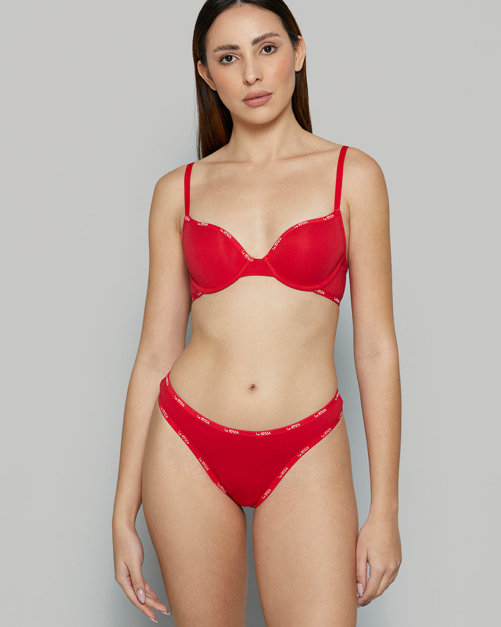 ESSENTIALS SCOOP THONG COTTON - SKINNY LOGO COSMO RED / S ESSENTIALS SCOOP THONG COTTON - SKINNY LOGO COSMO RED / S