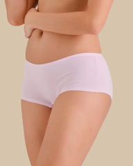 ESSENTIALS BOYSHORT COTTON - SKINNY LOGO PINK-A-BOO / M