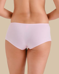 ESSENTIALS BOYSHORT COTTON - SKINNY LOGO PINK-A-BOO / M