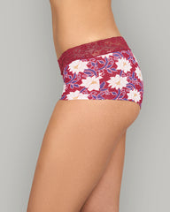 LA SENZA PRINTED BOYSHORT ESSENTIALS WITH 6CM TRIM MULTICOLOR / S