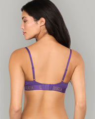 SHIMMER LOGO DEMI BRA – LA SENZA COTTON STYLE PURPLE / 34B