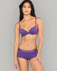 SHIMMER LOGO DEMI BRA – LA SENZA COTTON STYLE PURPLE / 34B