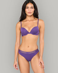 LA SENZA THONG ESSENTIALS – KNOCKOUT LUREX PURPLE / S