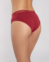 La Senza Remix Hipster Panty with Logo Band RED / M