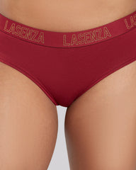 La Senza Remix Hipster Panty with Logo Band RED / M