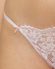 LA SENZA SEXY DIVA STRING WHITE THONG LT PINK / S
