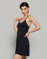 LA SENZA COZY ROSETTE CASUAL BLACK SLIP 03YZ / S