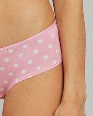 LA SENZA HIPSTER DOT PRINT TRENDY ULTRASOFT PANTIES Pink / S