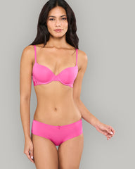 LA SENZA US PINK HIPSTER MODAL WITH BOW DRK PINK / S