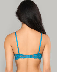 BONDAGE CHIC PUSH-UP – LA SENZA PARISIAN EDGE TEAL / 34B