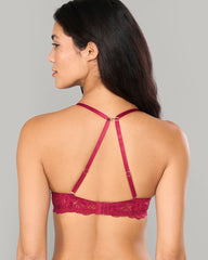 FOILED FLIRT PUSH-UP โ LA SENZA PARISIAN CHIC DRK RED / 34B