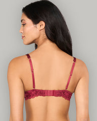 GILDED GLAM BRA – LA SENZA PARISIAN COLLECTION DRK RED / 34B