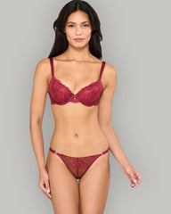 GILDED GLAM BRA – LA SENZA PARISIAN COLLECTION DRK RED / 34B