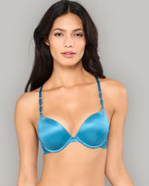 LA SENZA PARISIAN SMOOTH CUP WINGED BRA TEAL / 34B