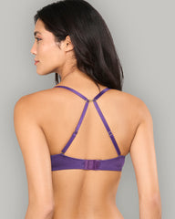 LA SENZA PARISIAN LACE CUP SLING PUSH-UP BRA PURPLE / 34B