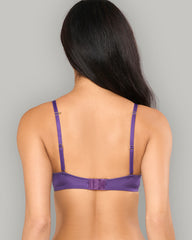 LA SENZA PARISIAN LACE CUP SLING PUSH-UP BRA PURPLE / 34B