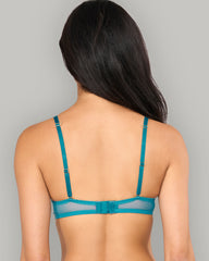 LA SENZA PARISIAN TRINKET CF DESIGNER BRA TEAL / 34B
